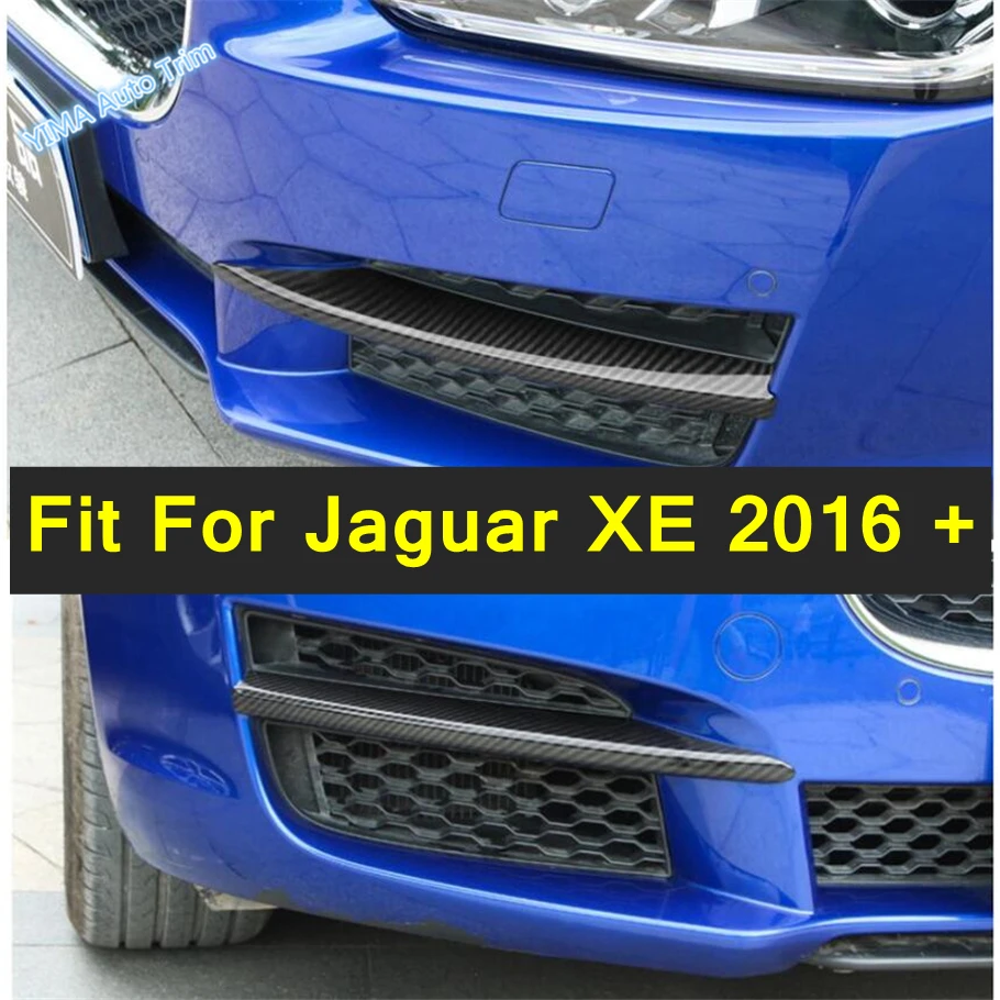 

Auto Styling Front Fog Lights Foglights Lamp Eyelid Eyebrow Decor Stripes Cover Trim For Jaguar XE 2016 - 2019 ABS Accessories