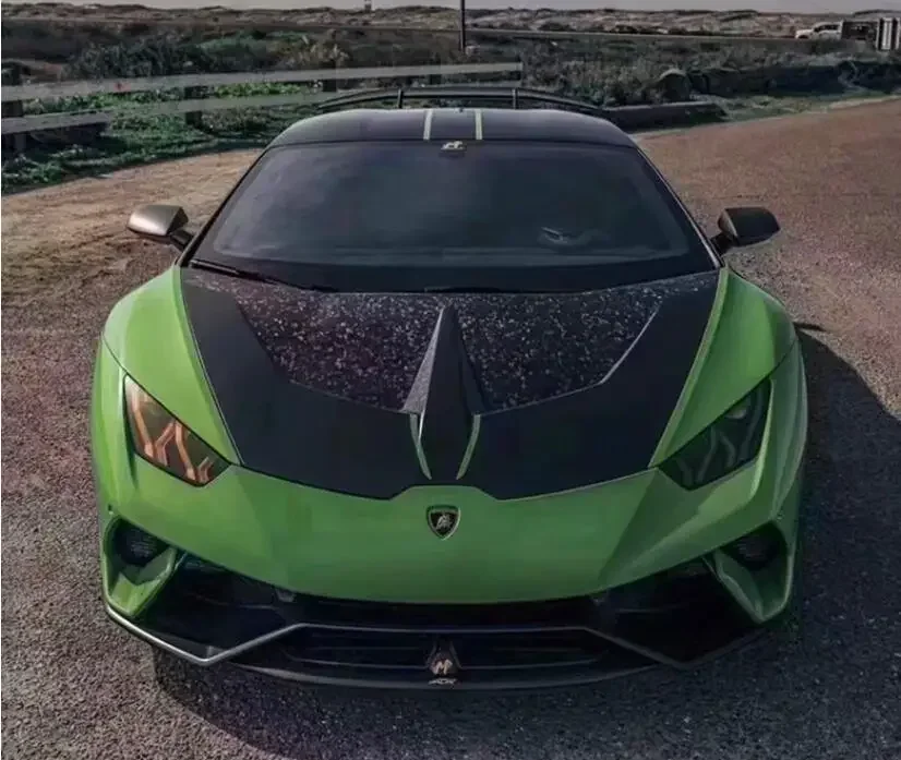 Carbon Fiber Forged Front Bumper Engine Hood Bonnet Vent Cover For Lamborghini Huracan LP610 LP580 2014-2020