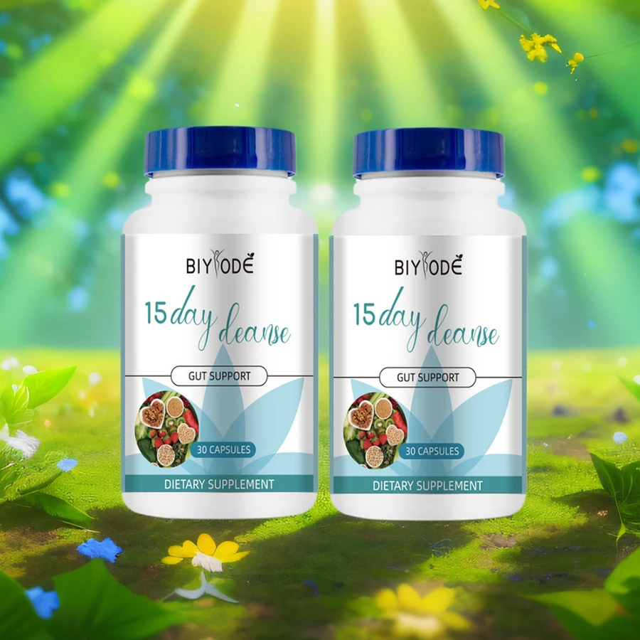 

2 шт. 15-дневные очищающие капсулы — Advanced Gut & Colon Cleanse Detox для женщин и мужчин с Сенной, Cascara Sagrada, Psyllium Husk