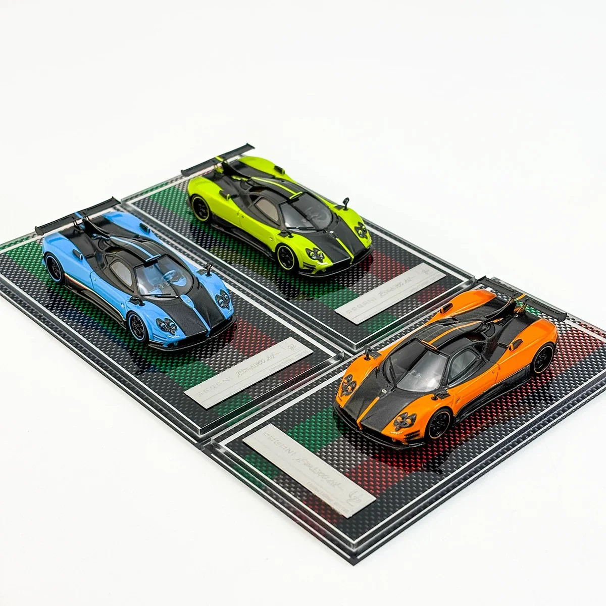 

New Spot U2 1:64 Pagani Zonda Tricolore 760LH Resin Car Model Collection Ornaments Gifts