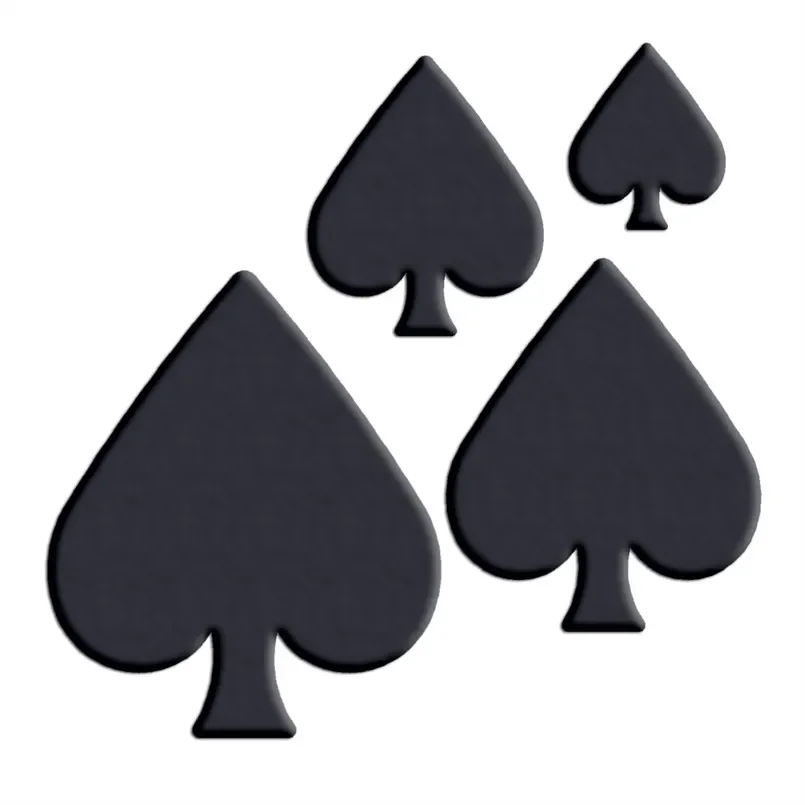 Four Specifications Cartoon Poker Fancy Spades,Plastic Mold,Cake Fondant Tools,Cookie Sushi and Fruits Cutters