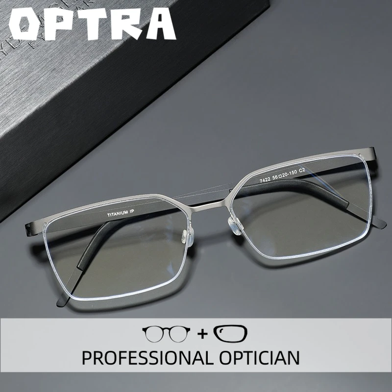 

OPTRA Ultralight Professional Reading Glasses Men High Quality Anti Blue RayEyeglasses Customized Prescription Optical Eyewear