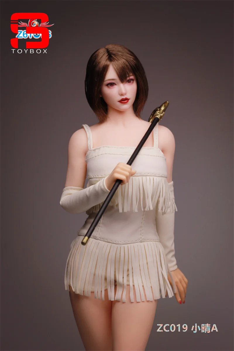 Z6TOYS ZC019 1/6 échelle fille asiatique Xiaoqing yeux mobiles tête sculpter modèle adapté 12 ''femme soldat figurine corps