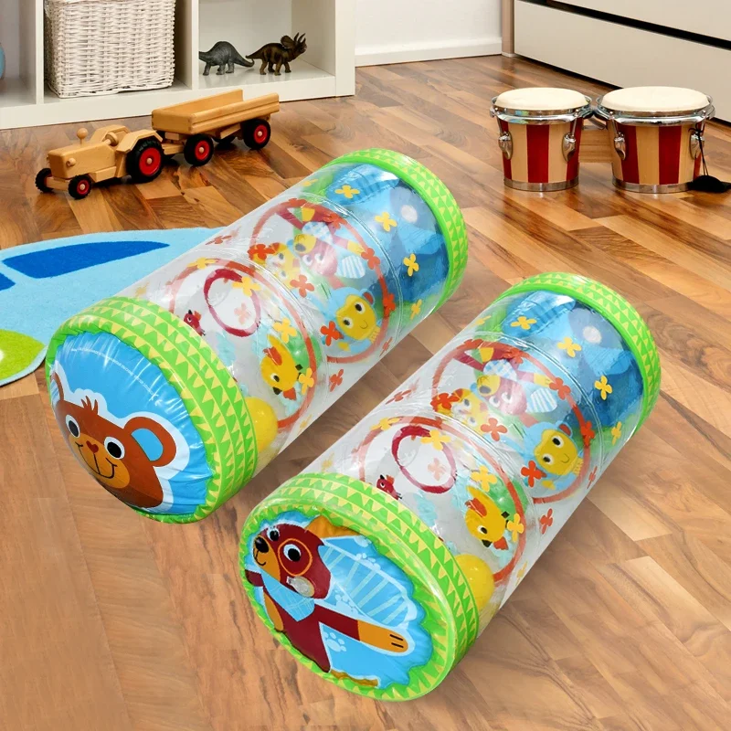 Inflatable Crawling Baby Development Toys 0 12 Months Sensory Game Baby Water Play Mat Baby Rattles Toys For Babies 6 Months