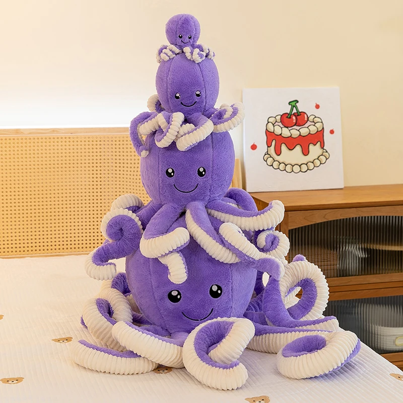 Miniso Adorable Realistic Octopus Plushie  Hilarious Octopus Toy Decor Perfect Birthday Present For Him Cuddly Cloth Doll