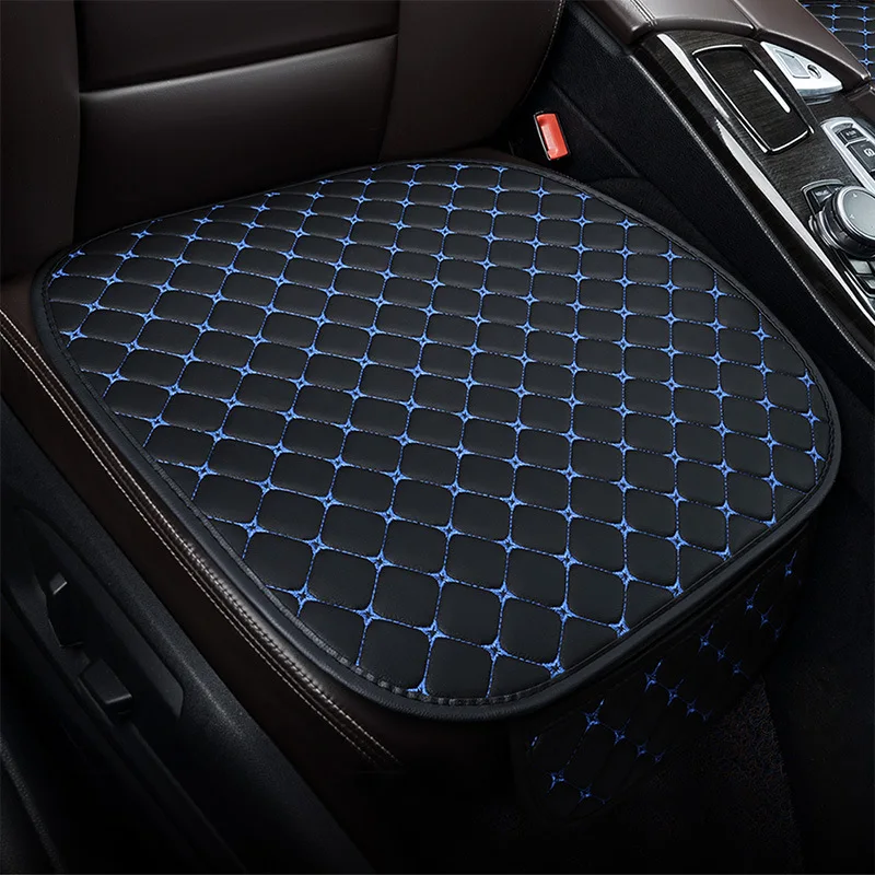 PU Leather Car Seat Cover Waterproof Car Seat Cushion Protector Mat Universal Front Breathable Car  Auto Vehicle Cushion Pad image 4