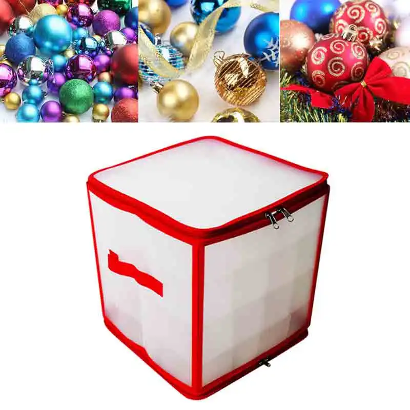 64 Baubles Storage Box Christmas Xmas Tree Decorations Organiser Christmas Balls Storage Organizer Bauble Storage Divider