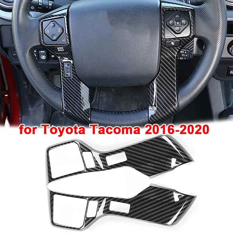 

Чехол на руль из АБС-углеволокна, декоративная рамка для Toyota Tacoma 2016-2020
