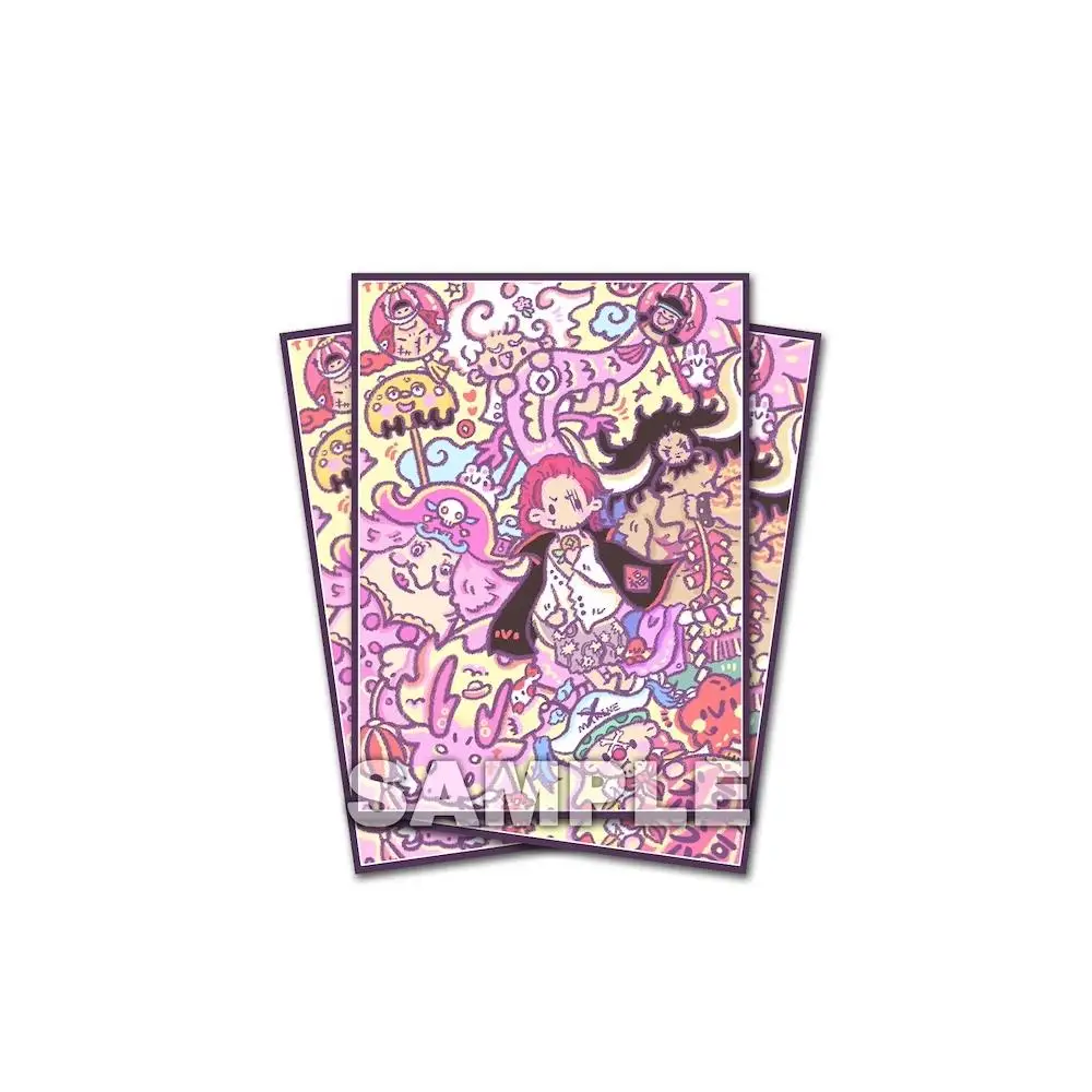 60Pcs/set One Piece Q-version card sleeve OPCG PTCG Anime and Game Collection Card Protective Cover Gift Toy 67*92mm