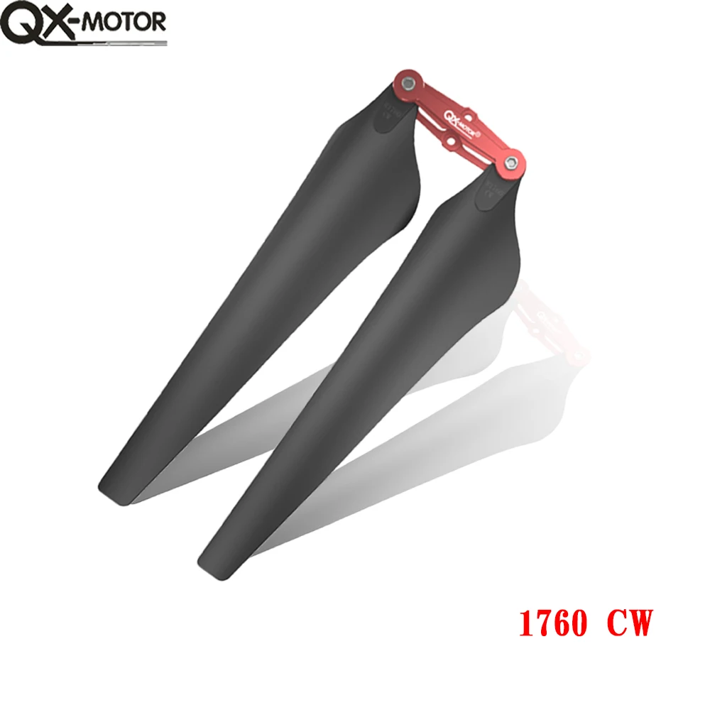 QX-MOTOR 1552 1760 15 polegadas 17 polegadas CW CCW Hélice de plástico carbono Adereços Lâminas para peças de brinquedo de controle remoto