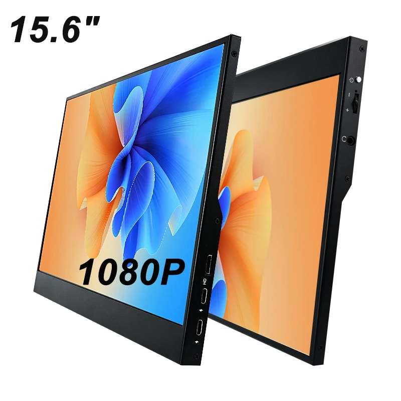 شاشة IPS محمولة جديدة 60 هرتز 1080 بكسل USB-C وشاشة HDMI صغيرة ممتدة لأجهزة الكمبيوتر المحمول وألعاب Xbox Switch - شاشة الكمبيوتر #2