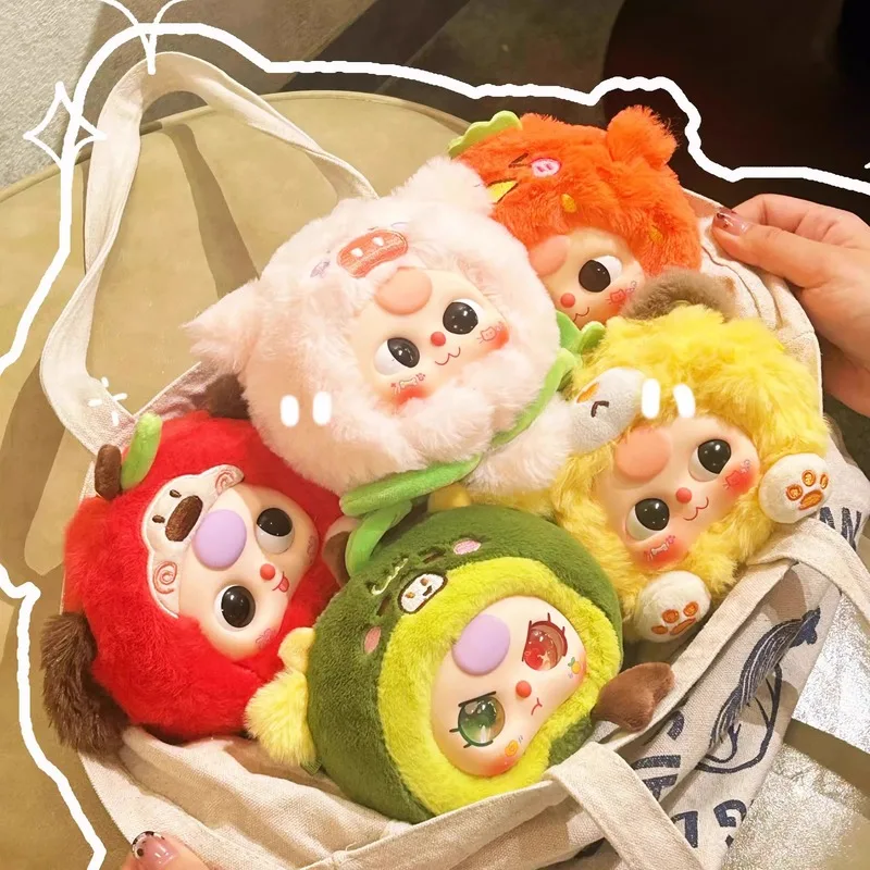 

Baby Three Sweet Care Series Plush Mystery Blind Box Collectible Hanging Ornament Cute Doll Desktop & Bag Charm Gift for Kids