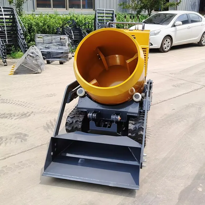 Cheap Wholesale Practical Mini Crawler Concrete Mixer Truck Small Self Loading Crawler Concrete Mixer With Easy Control