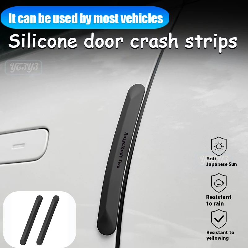 

Car Universal Door Crash Strips Silicone Protectors for Mirrors 3D Scratch Resistant Decoration Car Interior Accessories