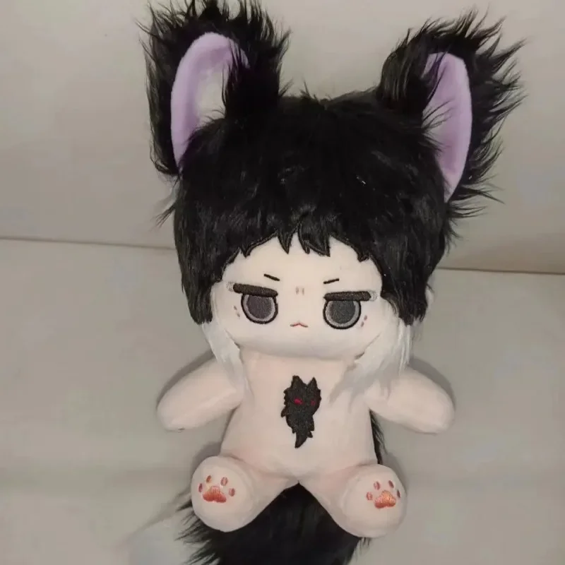 Wypchane Anime Bungou Stray Dogs Akutagawa Ryuunosuke 20cm Bawełniane Lalki Kawaii Lis Diablo Pluszowa Marionetka Kolekcjonerska Zabawka Prezent dla Dzieci