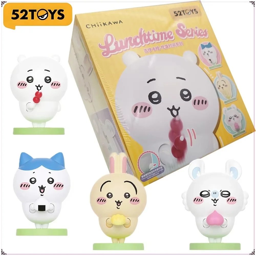 

52TOYS Original Chiikawa Lunchtime Series Blind Box Hachiware Usagi Momonga Trendy Handmade Dolls Ornament Model Toys Kids Gifts