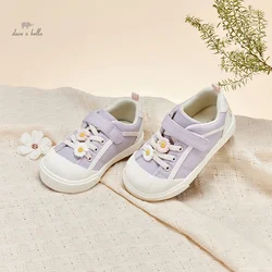 Dave Bella Kids autunno Girls Shoes scarpe di tela viola per ragazze Indoor suola morbida antiscivolo Casual Toddler Shoe DB3222554-A