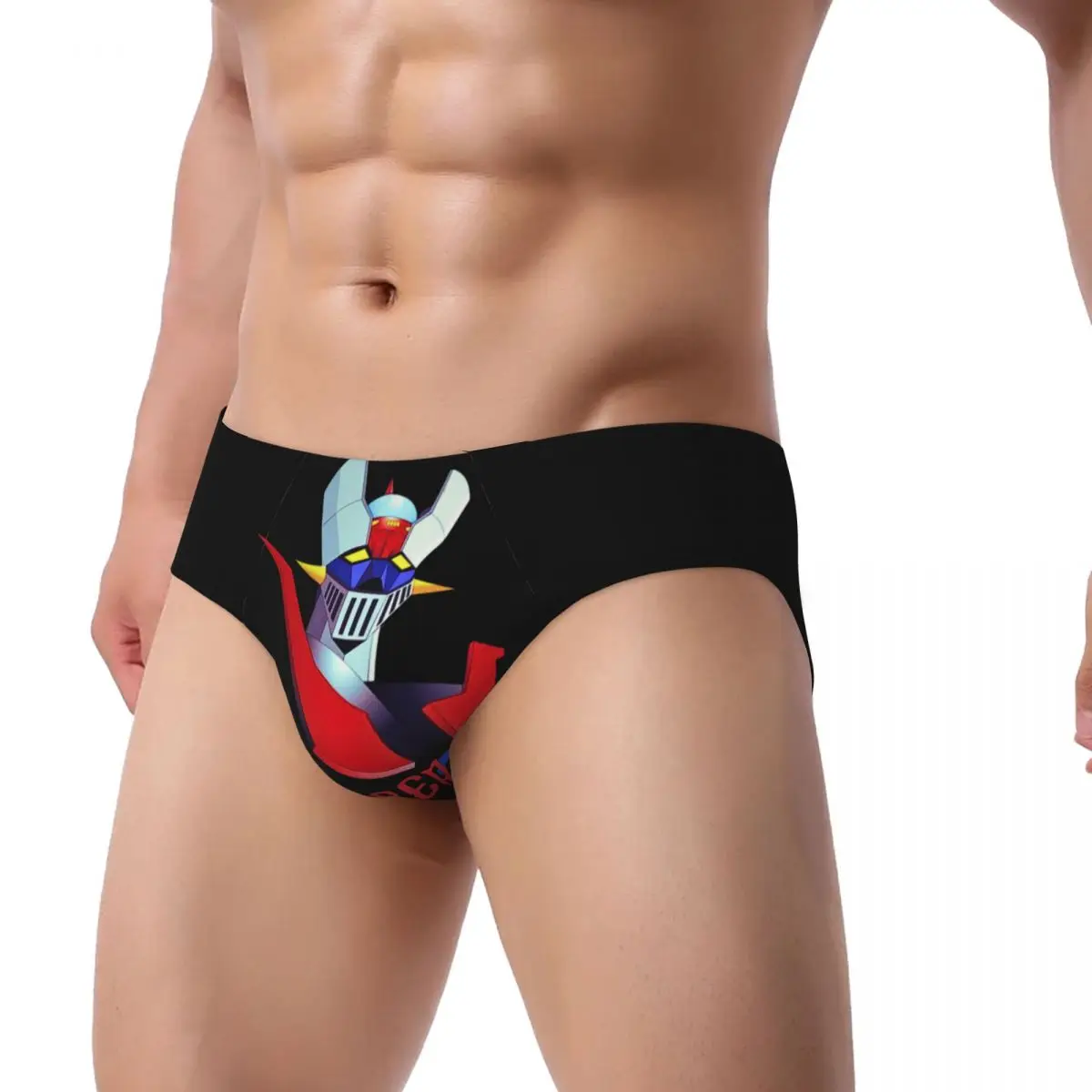 Custom Men's Mazinger Z Anime Underpants Comfort UFO Robot Goldorak   Briefs Underwear