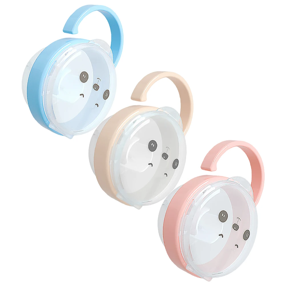 

3PCS Pacifier Dustproof Box Baby Case Holder Infant Container Storage Hygienic Environment Prevent Bacteria Loss Safe Portable