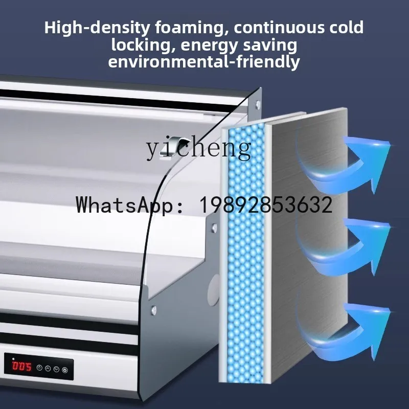 Picture 5: desktop ladder refrigerated display cabinet night market tricycle mobile stall freezer fresh fried fruit