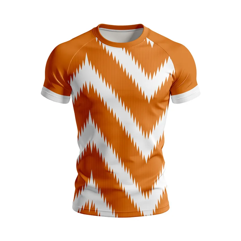 Men's quick-dry tight compression short sleeve shirtTShirt Printed sports and fitness clothing Sports Top
