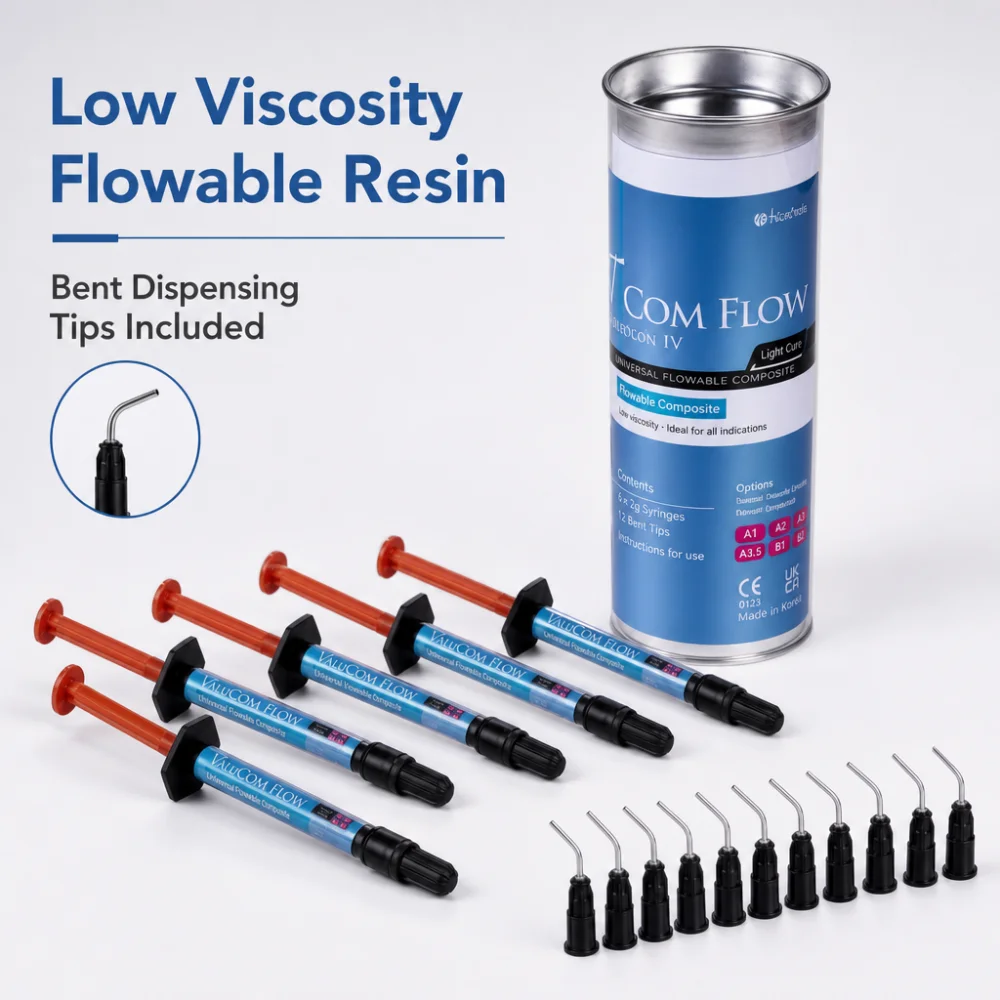 Dental Composite Flowable Resin A2 A3 Nano Hybrid Teeth Repair Light curing Resin Dentistry Fluid Resin Filling Material