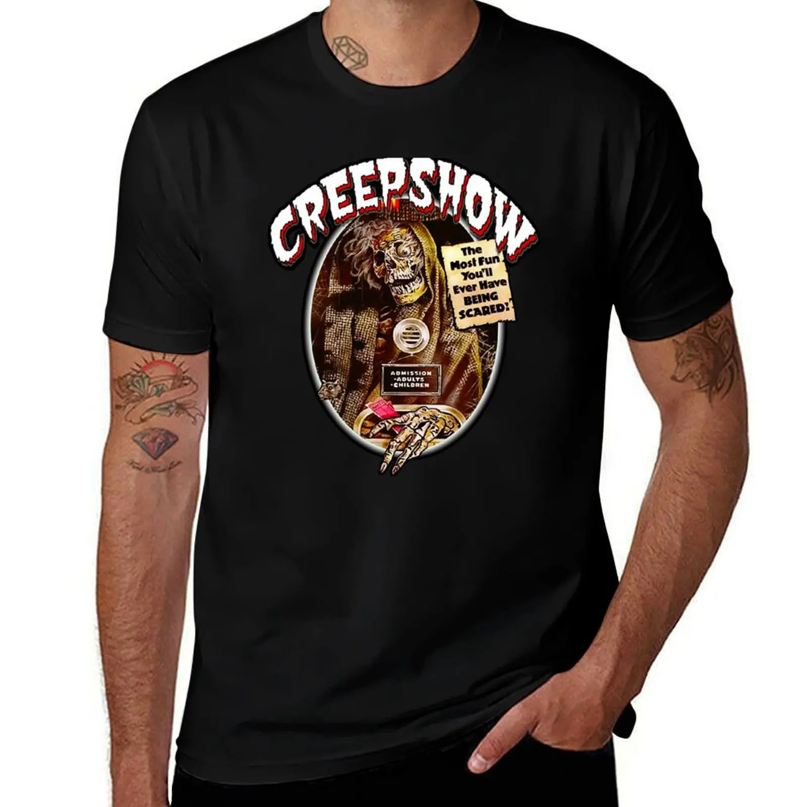

Classic 80s Horror Cartoons Creepshow T-Shirt black cotton t-shirt plain for man package t shirt man casual