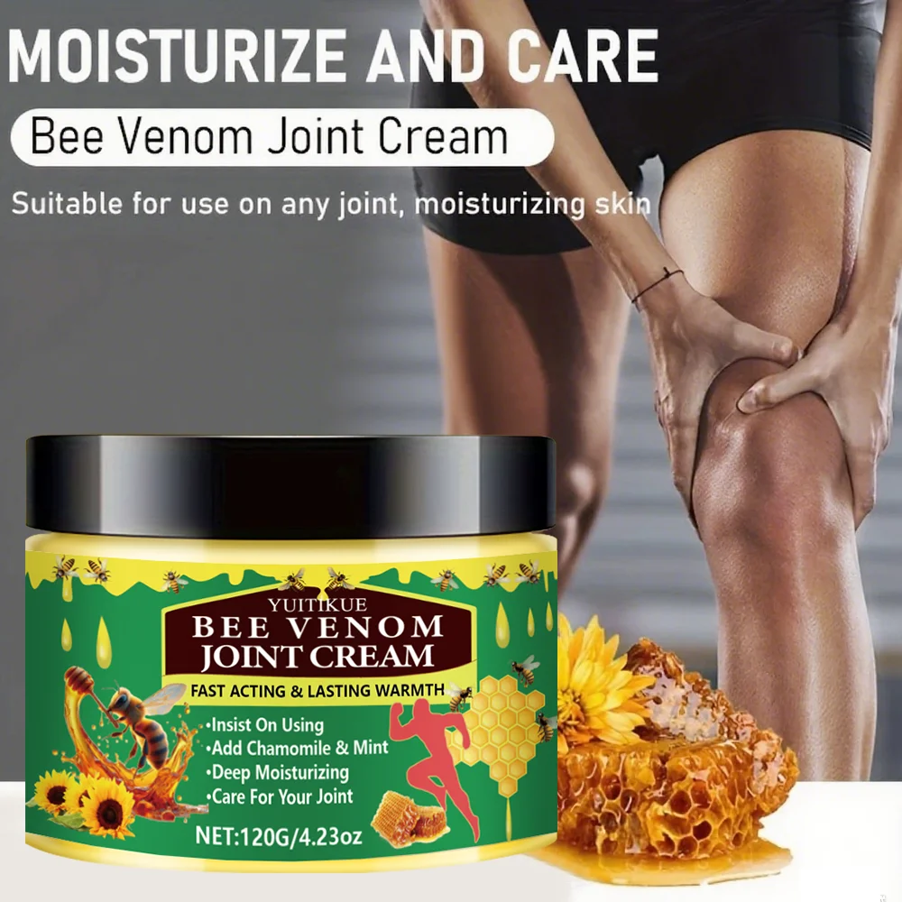 كريم المفاصل YUITIKUE Bee Venom 120 جرام - العناية الرياضية، تدفئة سريعة المفعول، يرطب وغير لزج، للركبتين/الأكتاف/المرفقين #6