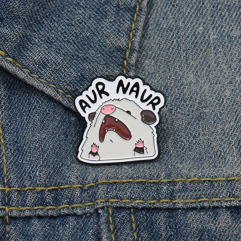 1-6 unids/set lindo rata serie esmalte dibujos animados ratón rosa possum mapache broches de animales insignia de solapa regalos de joyería para niños amigos