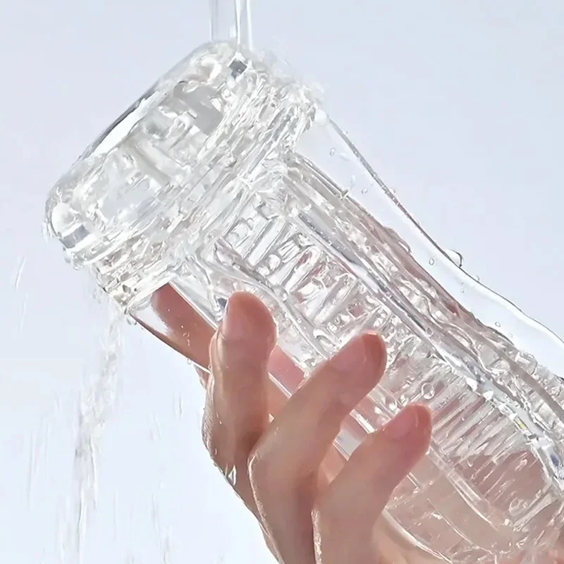 남성 자위대 컵 음모 투명한 질 성인 용품 지구력 운동 남성용 진공 포켓 섹스 토이 성인 Suppli Pussy