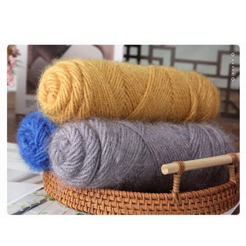 75g filato di lana scoiattolo Fine Cashmere lavorato a mano filato di lana matassa per realizzare maglione sciarpa cappello filato di cotone filato