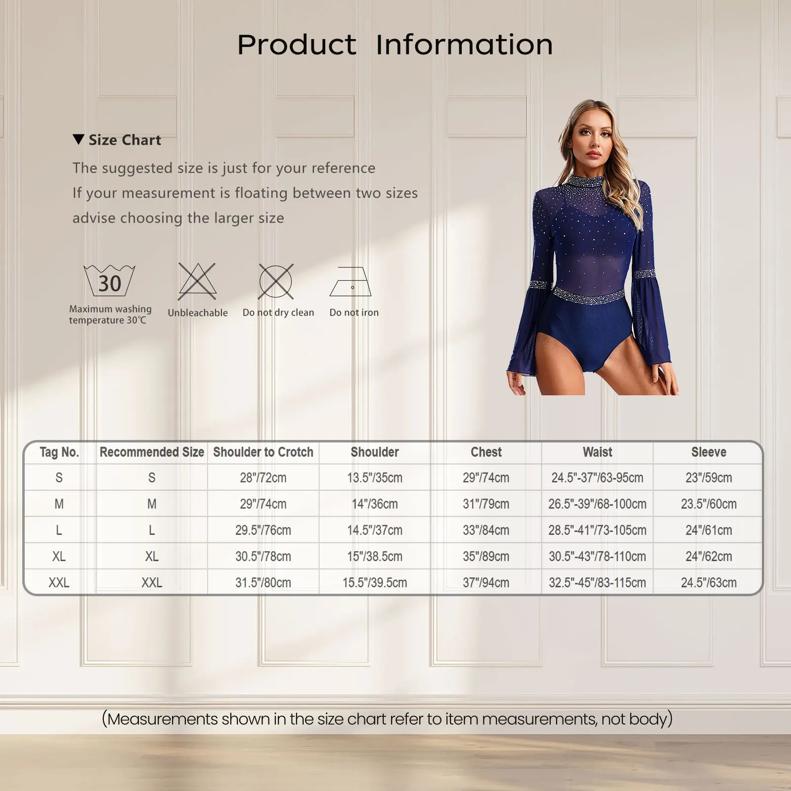 Lyrical Womens Sheer Mesh See Through Bodysuits Gymnastics Figure Skating Ballet Dance Leotard Flare Sleeve Backless Dancewear