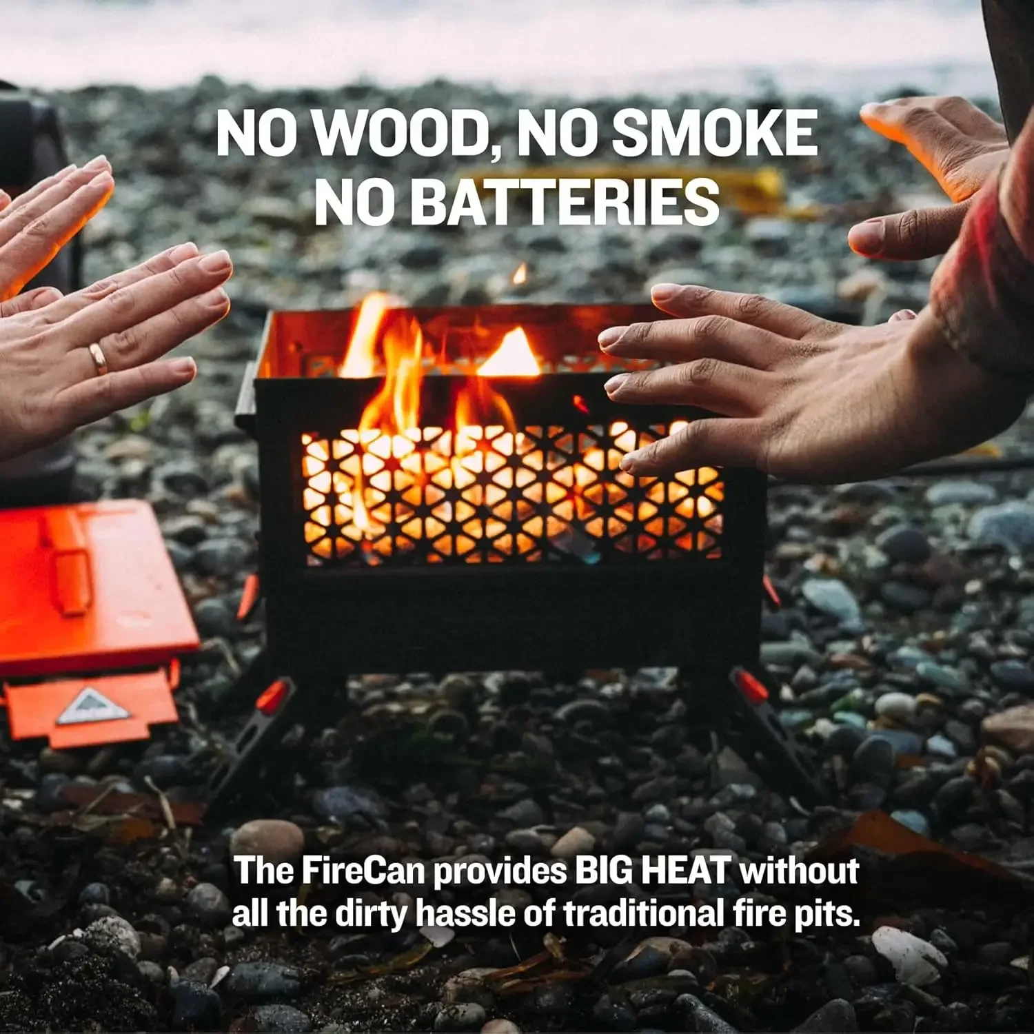 Portable Propane Fire Pit With Hose & Adjustable Regulator, Packable Outdoor Fire Bowl For Camping Backyard Beach Tailgate Use