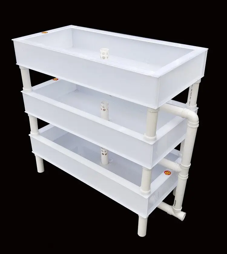 Turtle pond turtle box seedling breeding box large turtle breeding box with drainage plus layer fish