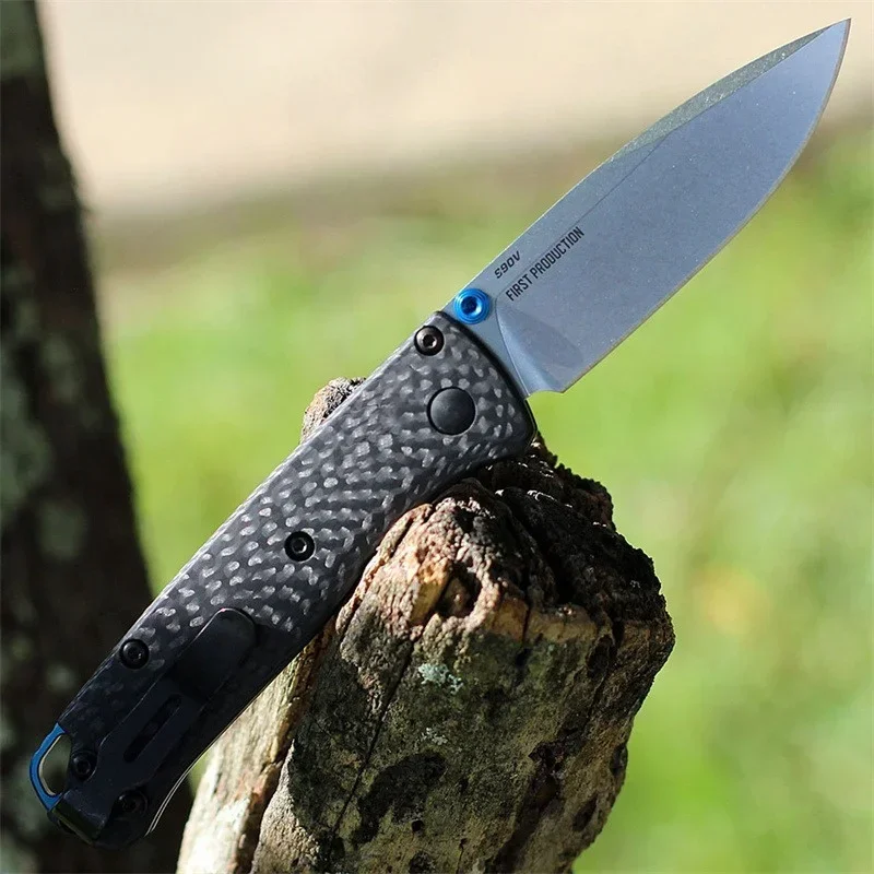 Portable Mini Bugout BM 533/535s Pocket Folding Knife S90V Blade Carbon Fiber Handles Outdoors Tactical Defense Survival Tools