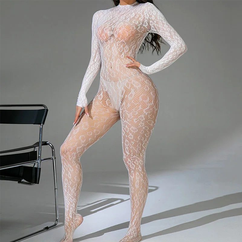 ร้อนเซ็กซี่เสือดาว Fishnet บอดี้สูทผู้หญิงชุดชั้นในเซ็กซี่โป๊ Roleplay ชุดเร้าอารมณ์ Sheer Bodystockings ชุดชั้นในลูกไม้เซ็กซี่ชุด