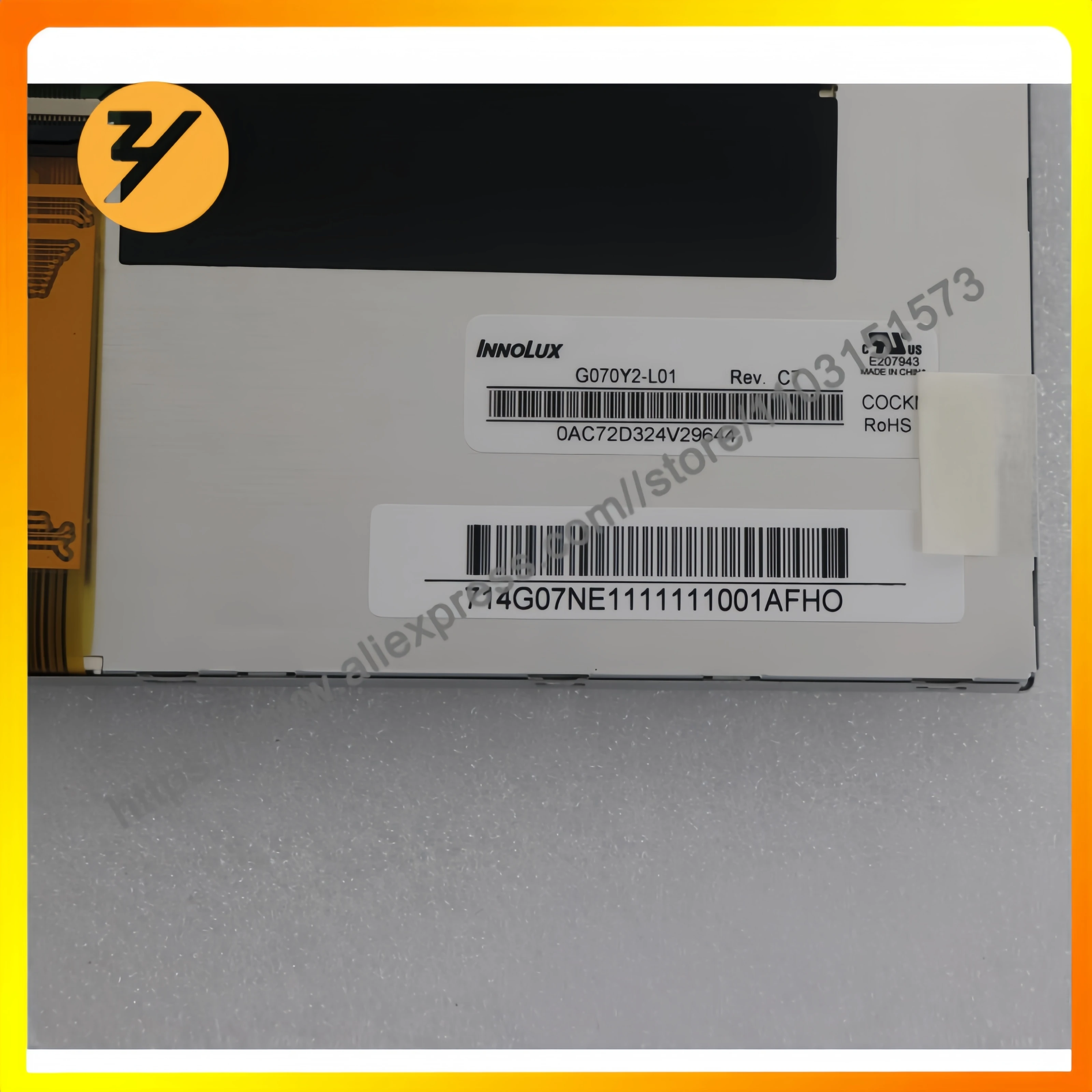 

Совершенно новый оригинальный 7-дюймовый промышленный ЖК-экран G070Y2-L01 с разрешением 800*480, поставляемый компанией Zhiyan.