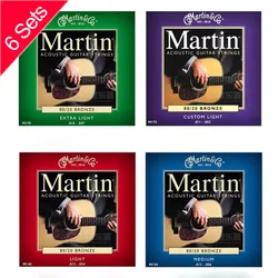6 Sets Acoustic Guitar Strings 80/20 Phosphor Bronze Alloy Guitar Strings MSP7100 MSP 7050 M140 M170 Guitar Accessories