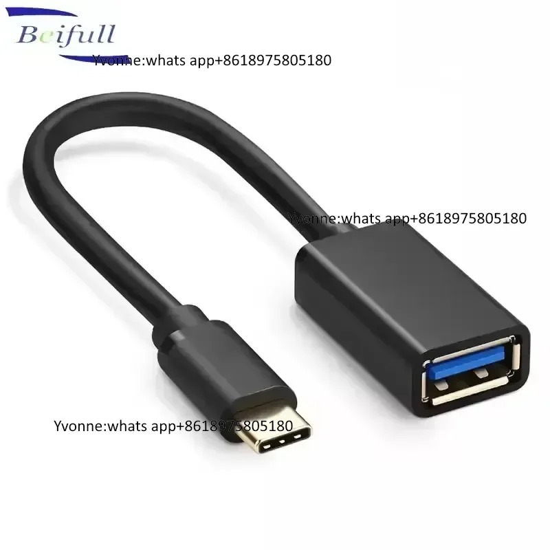 USB Type C to USB 3.0 a Female OTG Cable Adapter Offered From Shenzhen Factory