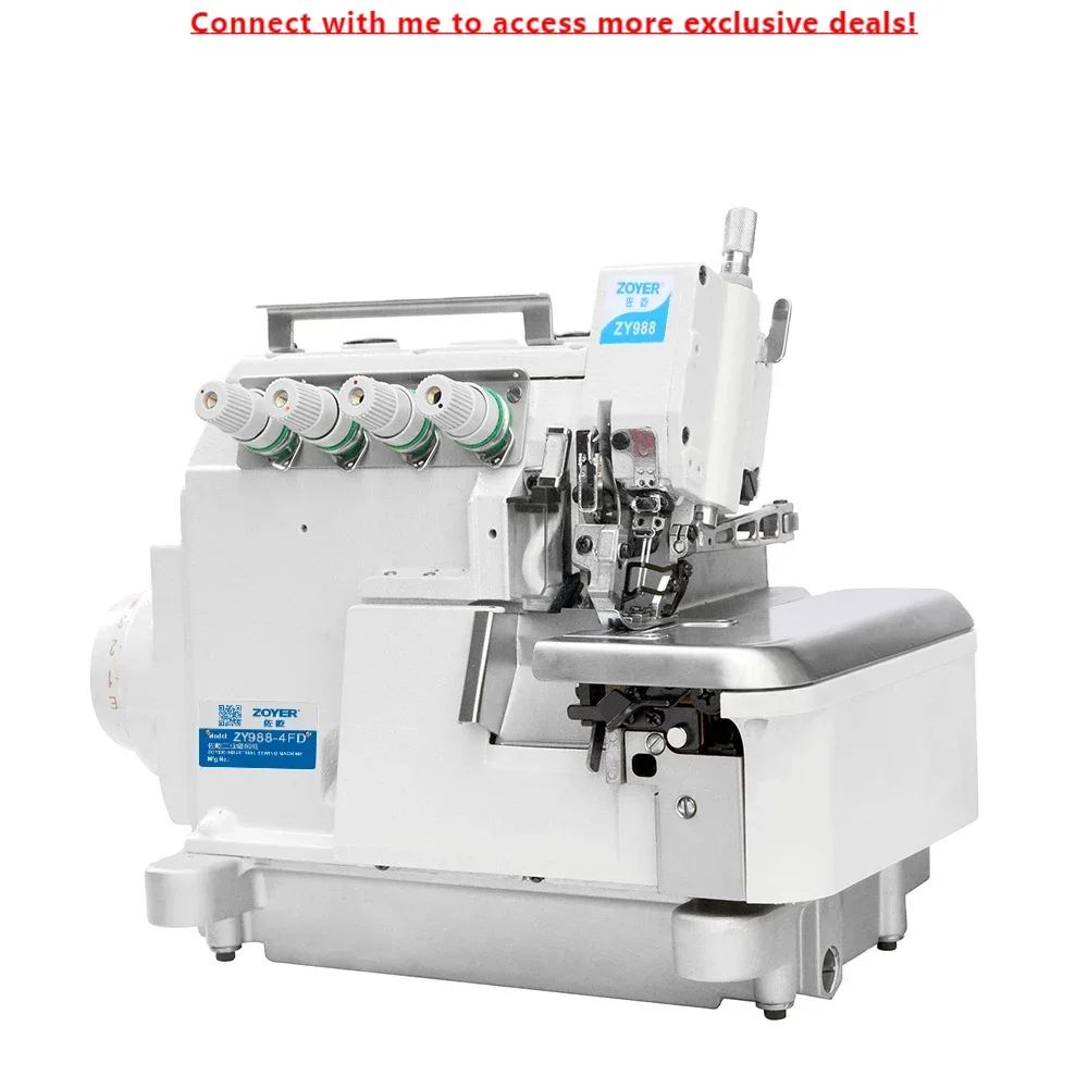 

ZY988-5FD Zoyer Industrial Sewing Machine Ex Type 5 Thread Direct Drive Left Hand Overlock Sewing Machine