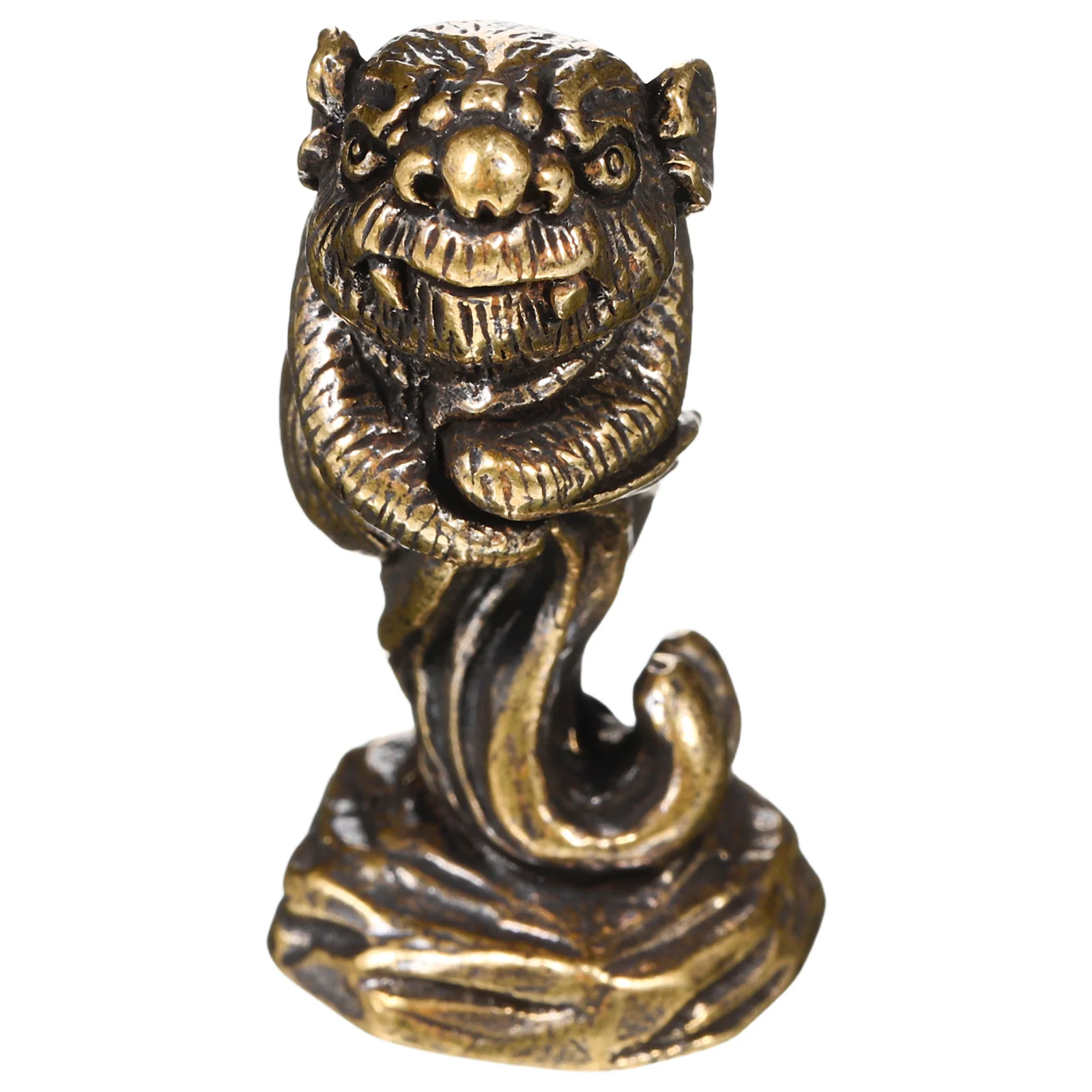 

Decorative Rat Incense Burner Lifelike Design Brass Sculpture for Home Office Meditation Serene Ambiance