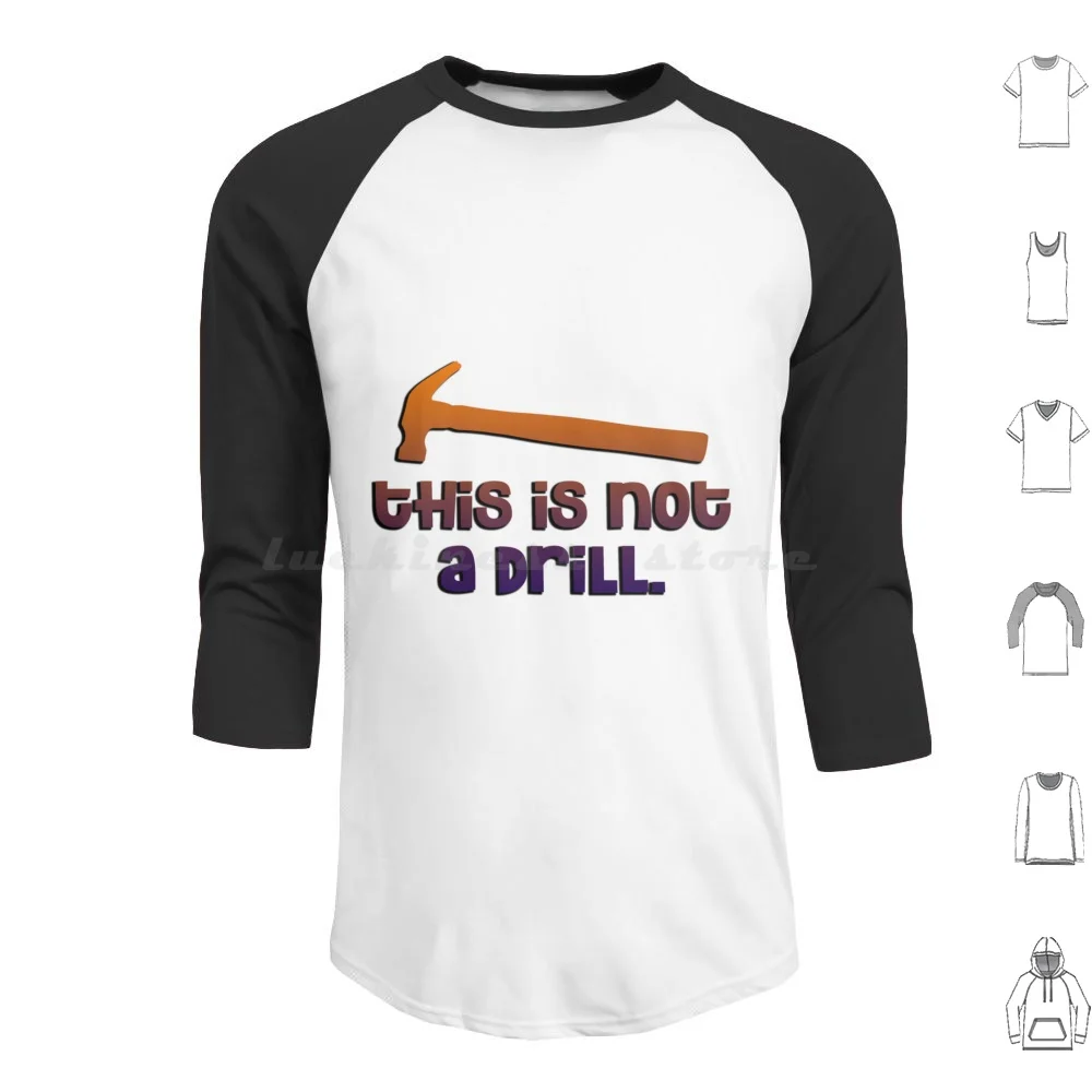 綿の便利屋のドリルハンマー,長袖,これはドリルパーカーではありません,警告ハードウェア,建設