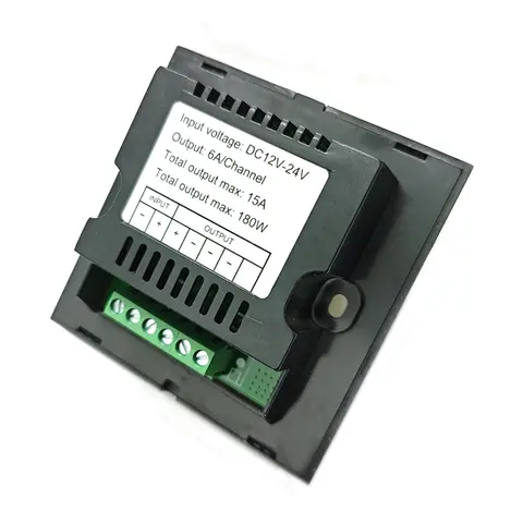 एलईडी स्ट्रिप डिमर DC12V-24V रोटरी पैनल मैनुअल नॉब वॉल माउंटेड PWM डिम 5050 3528 सिंगल कलर टेप डिमिंग 10 best sales 12v लाइट डिमर - №10