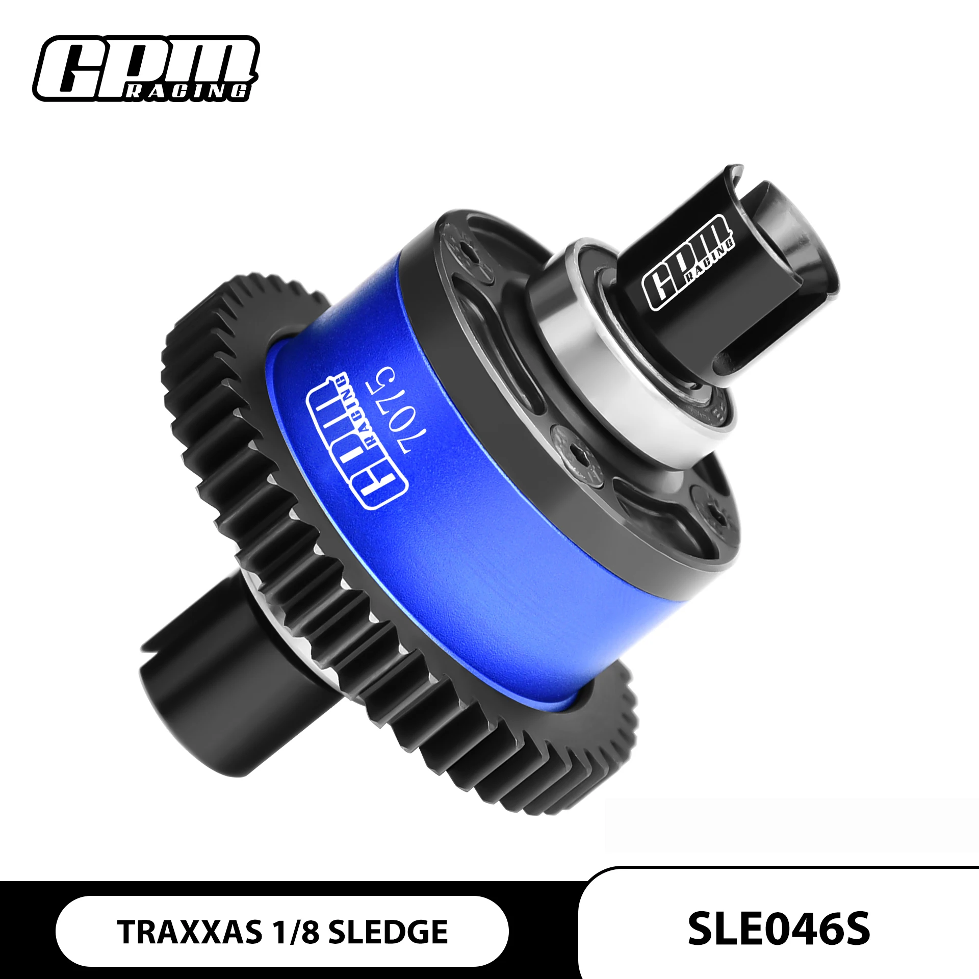 GPM (No Diffs Oil) 20CrMnTi Steel + 7075 Alloy 46T Center Complete Differential For TRAXXAS 1/8 Sledge