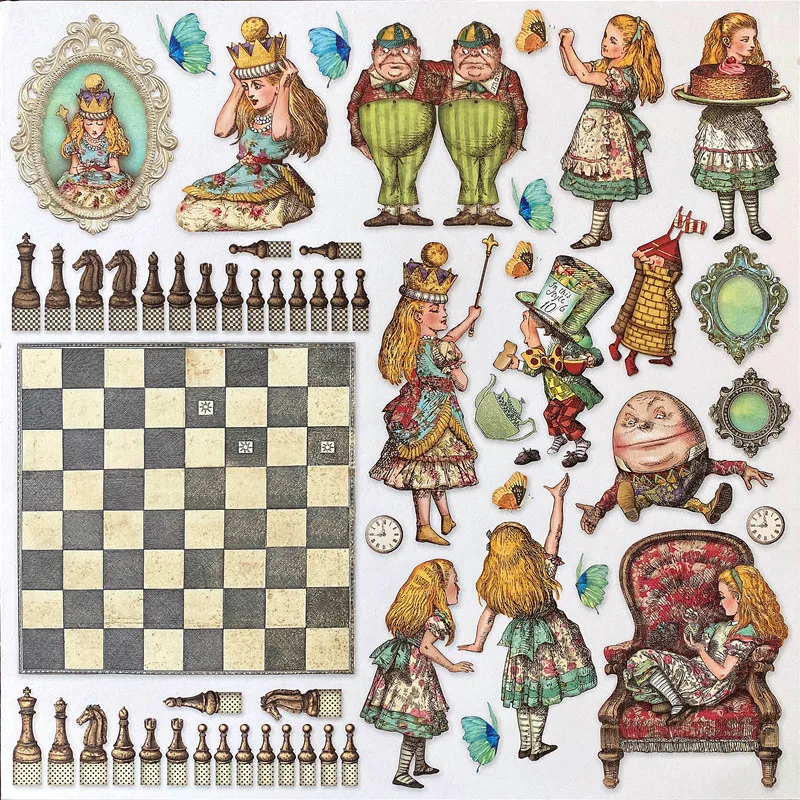 Etro dziewczyna i króliczek naklejki rękodzieło i naklejki do scrapbookingu zabawki dla dzieci książka dekoracyjna naklejka DIY artykuły papiernicze