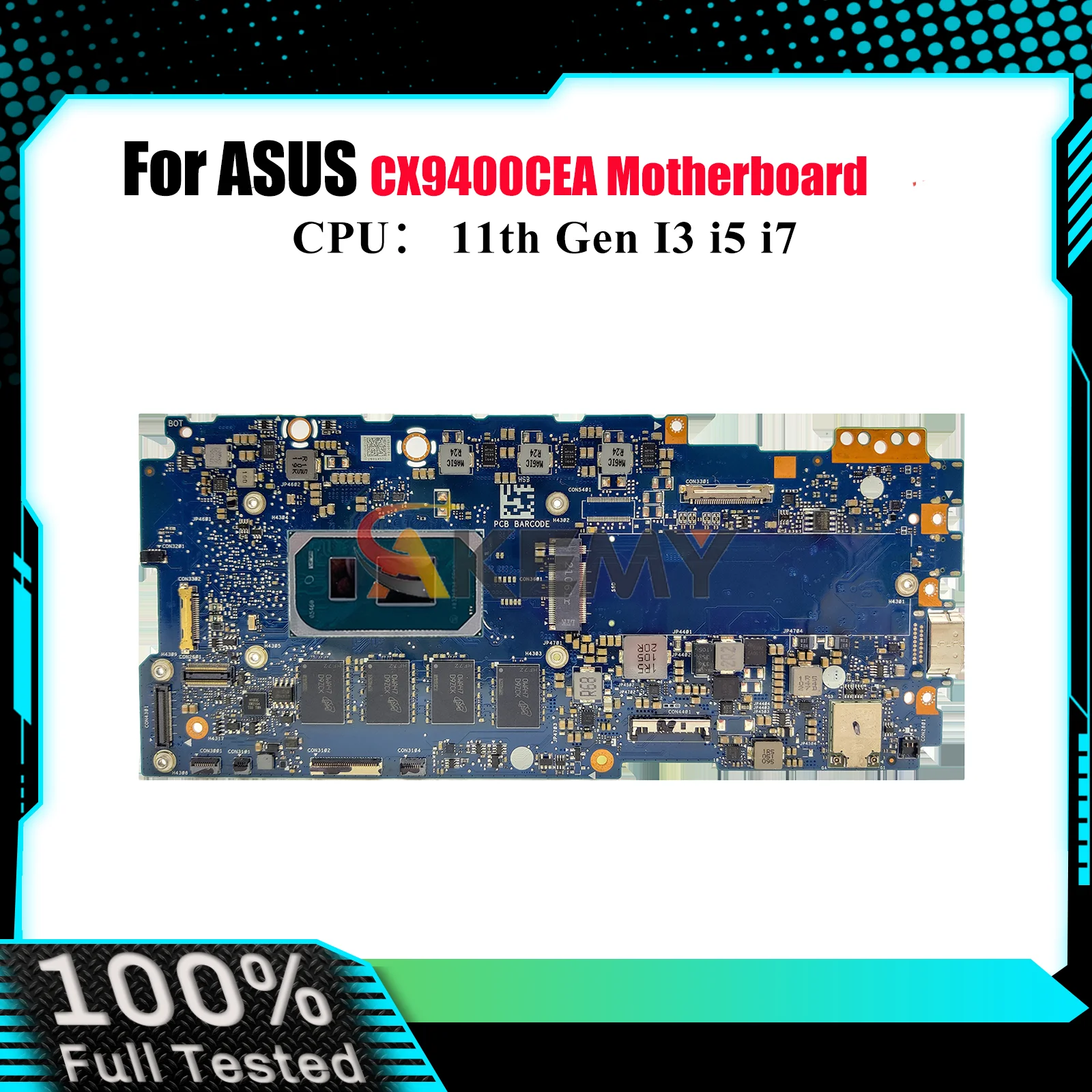 

CX9400CEA Материнская плата для ноутбука ASUS Chromebook Flip CX9 CX9400C CX9400CEA Материнская плата с 11-го поколения I3 i5 i7 100% тестирование OK stk