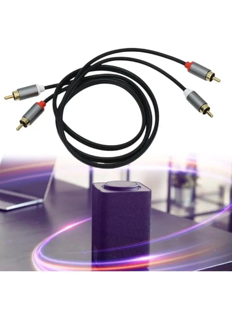 

Y1UB 2RCA Male to 2RCA Male Stereos Sound Cable Shielded 2RCA Stereos Cable Replace for Home Theater HDTV Amplifiers