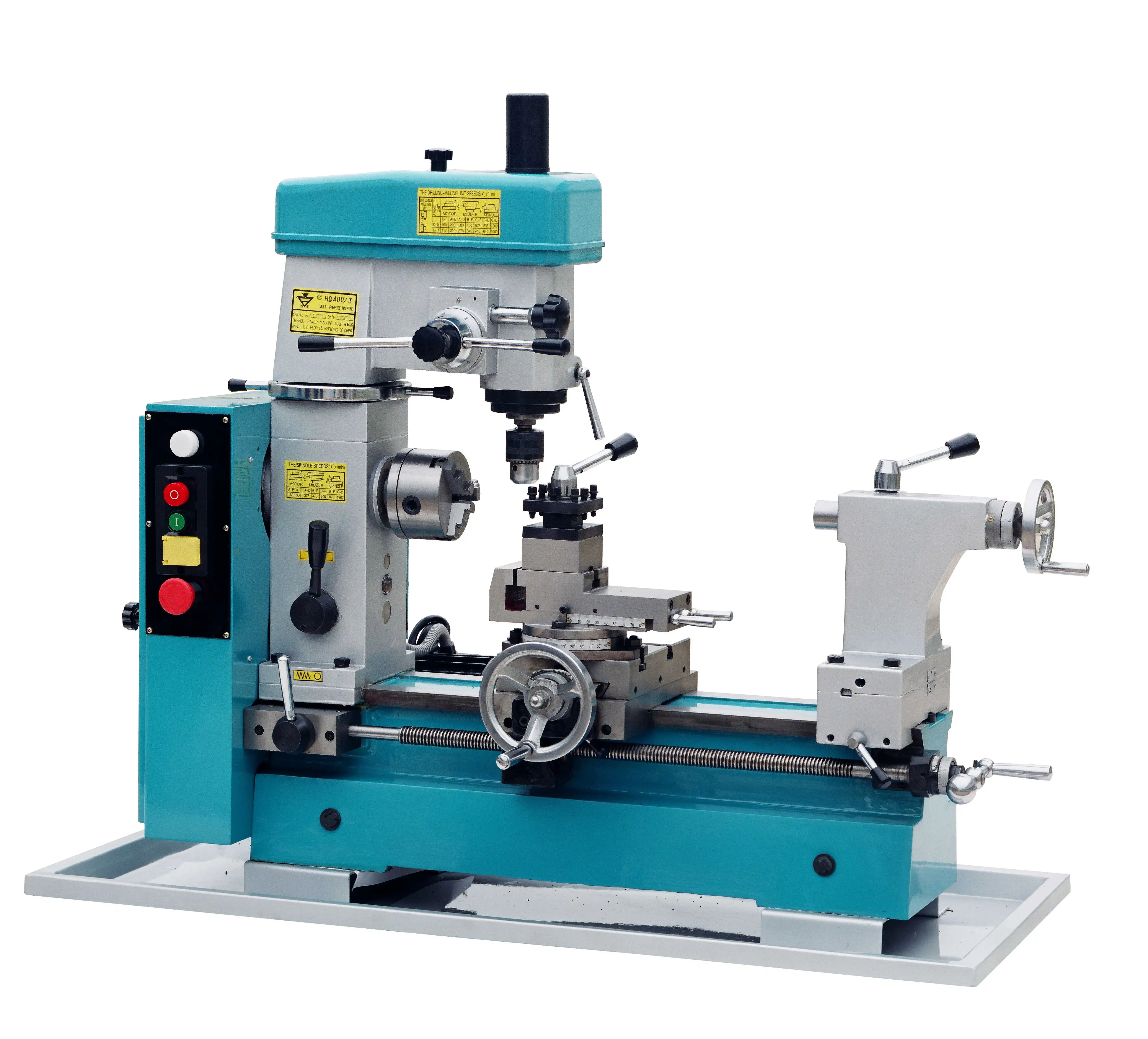 Senmo HQ400/3A,HQ400/3L Low Price of Bench Metal Lathe Mill Combo Combination Lathe Horizontal Lathe for Sales