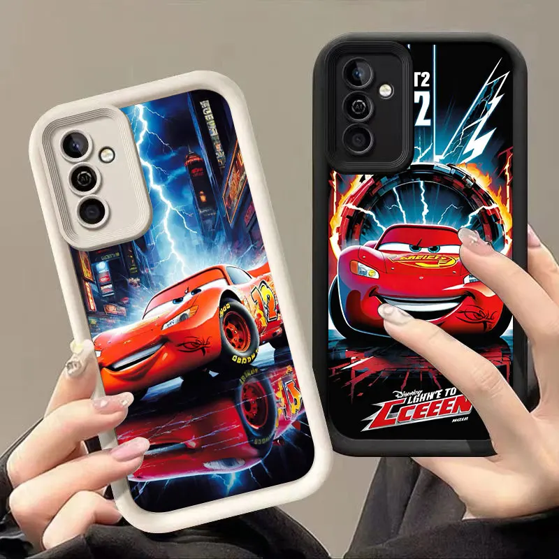 Cars Lightning McQueen Phone Case For Samsung Note 20 Ultra A03 Core A04 A05 S A01 A06 A20 A30 A50 M12 M13 M15 M34 5G M51