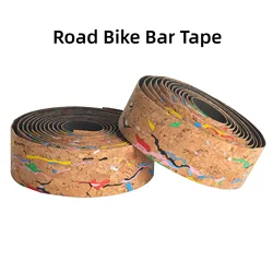 Viaron Road Handlebar Strap Wood chip pattern PU breathable racing handlebar wrap Anti-slip and wear-resistant handlebar tape